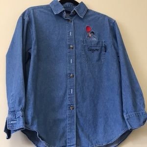 The Disney Store Winnie The Pooh Button Up Denim